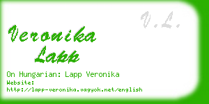 veronika lapp business card